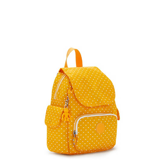 Sacs À Dos Kipling City Pack Mini Printed Jaune | FR 1720ZU